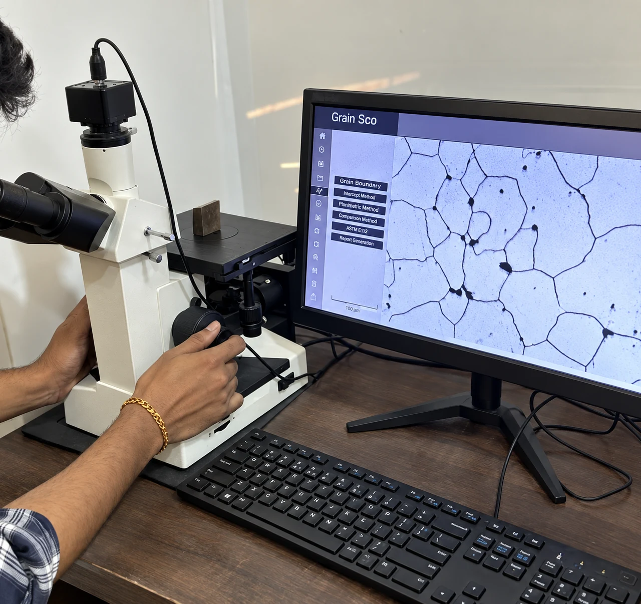 Microscope Test — Amiable Impex quality lab